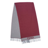 Fendi Wool Reversible Plain Pre-Owned Scarf
