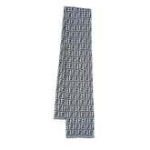Fendi Wool Zucca FF Logo Print Pre-Owned Scarf