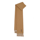 Yves Saint Laurent (YSL) Wool Plain Pre-Owned Scarf