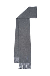 YSL Authentic Solid/Plain Merino/Cashmere Grey Scarf
