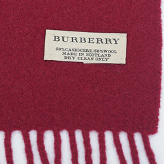 Burberry Wool Plain Pre-Loved Scarf