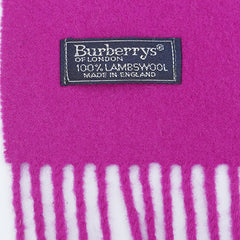 Burberry Lambswool Plain Pre-Loved Scarf