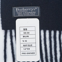 Burberrys Cashmere Plain Pre-Loved Scarf