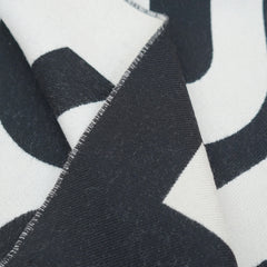 Burberry Wool Logo Print Pre-Loved Scarf