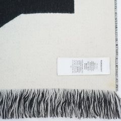 Burberry Wool Logo Print Pre-Loved Scarf
