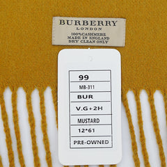 Burberry Cashmere Plain Pre-Loved Scarf