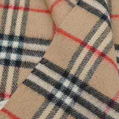 Burberry Merino Wool Plaid Print Pre-Loved Scarf