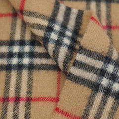 Burberry Lambswool Plaid Print Pre-Loved Scarf