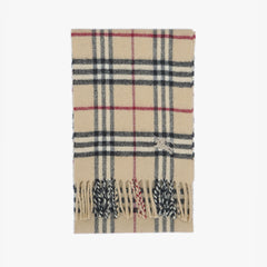 Burberry Lambswool Plaid Print Pre-Loved Scarf