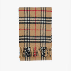 Burberrys Lambswool Plaid Print Pre-Loved Scarf
