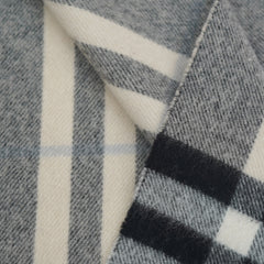 Burberrys Wool Plaid Print Pre-Loved Scarf