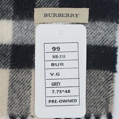Burberrys Wool Plaid Print Pre-Loved Scarf