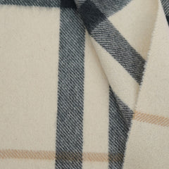 Burberry Cashmere Plaid Print Pre-Loved Scarf