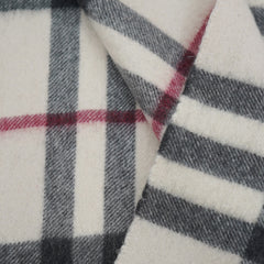 Burberry Cashmere Plaid Print Pre-Loved Scarf