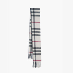 Burberry Cashmere Plaid Print Pre-Loved Scarf