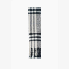 Burberry Wool Plaid Print Pre-Loved Scarf