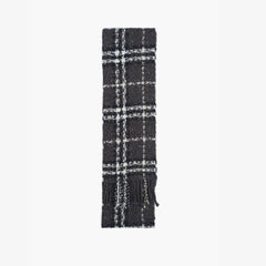 Burberry Wool Plaid Print Pre-Loved Scarf