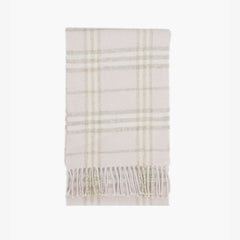 Burberry Wool Plaid Print Pre-Loved Scarf