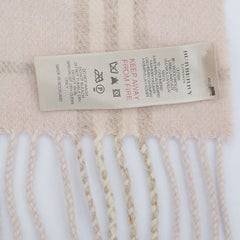 Burberry Wool Plaid Print Pre-Loved Scarf