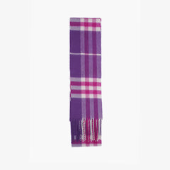 Burberry Cashmere Plaid Print Pre-Loved Scarf