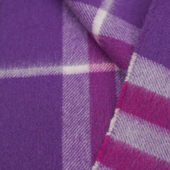 Burberry Cashmere Plaid Print Pre-Loved Scarf