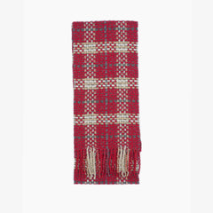Burberry Wool Plaid Print Pre-Loved Scarf