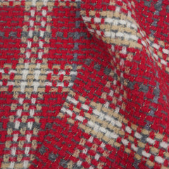 Burberry Wool Plaid Print Pre-Loved Scarf