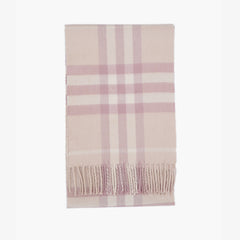 Burberry Cashmere Plaid Print Pre-Loved Scarf
