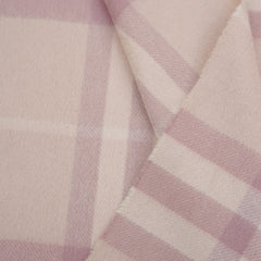Burberry Cashmere Plaid Print Pre-Loved Scarf