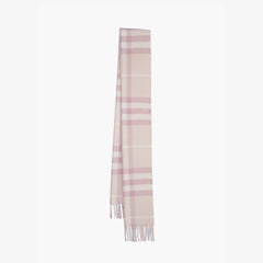 Burberry Cashmere Plaid Print Pre-Loved Scarf