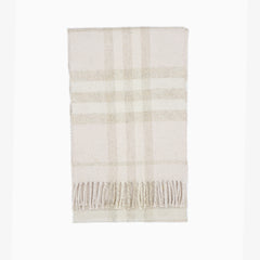 Burberry Cashmere Plaid Print Pre-Loved Scarf