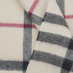 Burberry Cashmere Plaid Print Pre-Loved Scarf