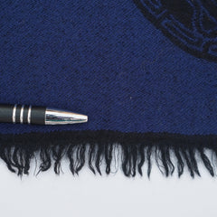 Versace Wool Monogram Printed Pre-Owned Scarf