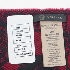 Versace Wool Printed Pre-Owned Scarf