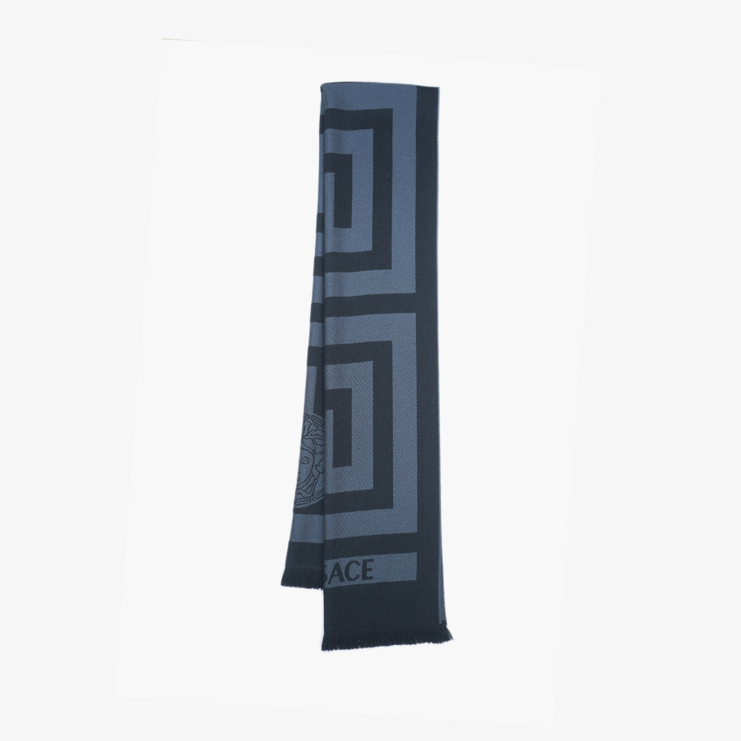 Versace Wool Printed Pre-Owned Scarf