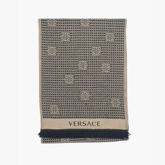 Versace Wool Graphic Print Pre-Owned Scarf