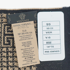 Versace Wool Graphic Print Pre-Owned Scarf