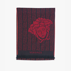 Versace Wool Medusa Insignia Pre-Owned Scarf