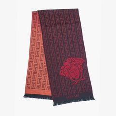 Versace Wool Medusa Insignia Pre-Owned Scarf