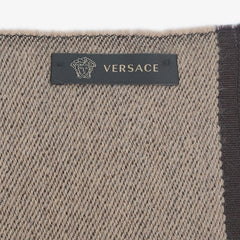Versace Wool Monogram Printed Pre-Owned Scarf