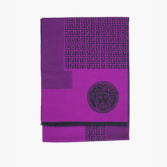 Versace Wool Signature Logo Pre-Owned Scarf