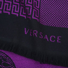 Versace Wool Graphic Print Pre-Owned Scarf