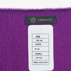 Versace Wool Graphic Print Pre-Owned Scarf