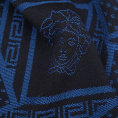 Versace Wool Graphic Print Pre-Owned Scarf