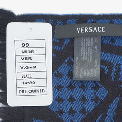 Versace Wool Graphic Print Pre-Owned Scarf