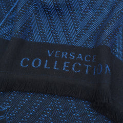 Versace Wool Signature Logo Pre-Owned Scarf