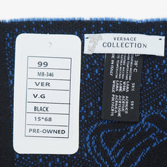 Versace Wool Signature Logo Pre-Owned Scarf