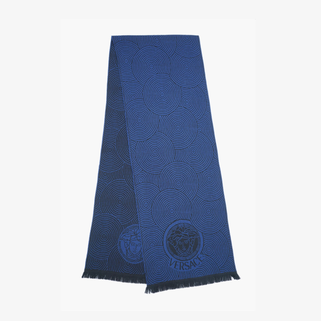 Versace Wool Signature Logo Pre-Owned Scarf