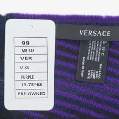 Versace Wool Graphic Print Pre-Owned Scarf