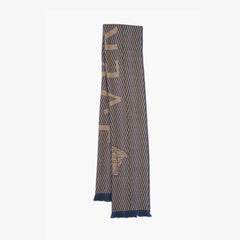 Versace Wool Graphic Print Pre-Owned Scarf